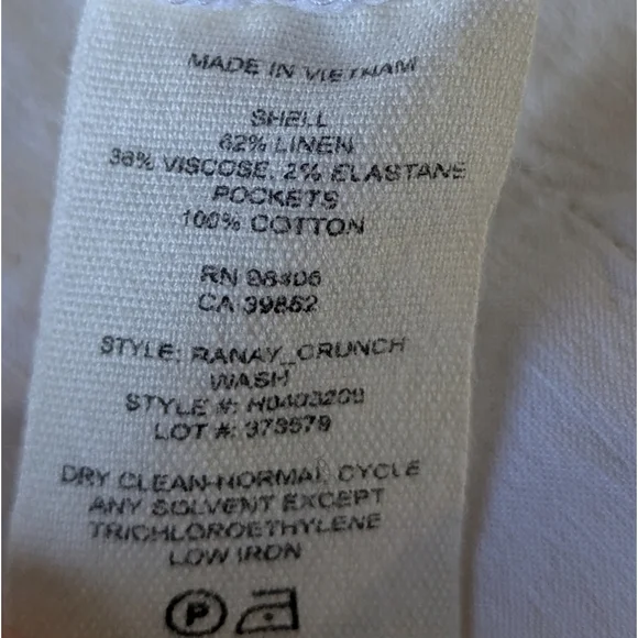 Theory Textured Linen Ranay Cut Out | White Shirt Minimalist Romper Sz 10 - Picture 8 of 11